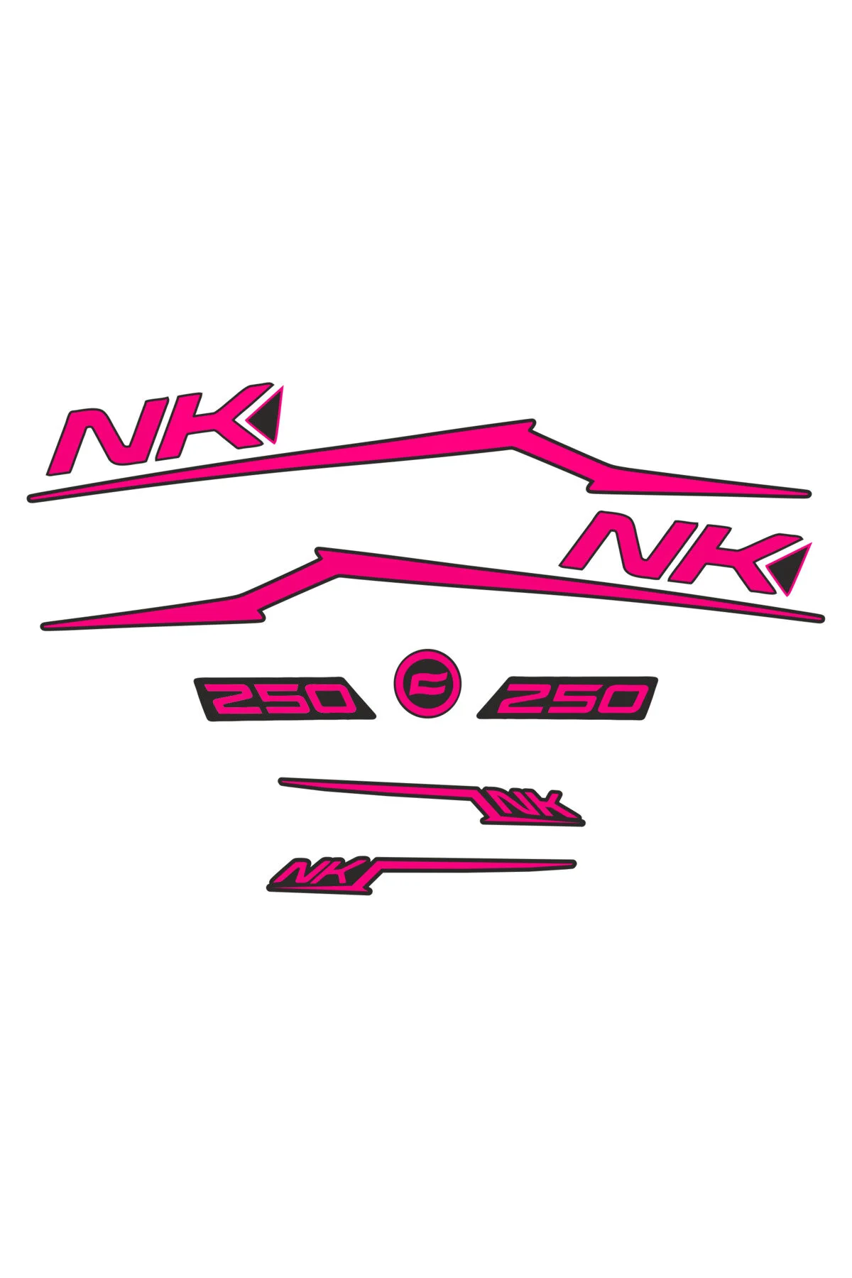 Nk250 Pembe Sticker Set