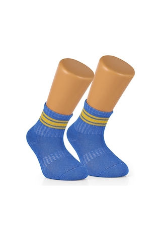 Ozzy Socks 8 Çift Pamuklu Bebek Çocuk Çizgili Soket Çorap Çok Renkli
