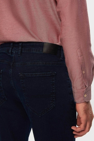 Ds Damat Slim Fit Lacivert Düz Jean Kot Beş Cepli Likralı Yıkamalı Denim Pantolon 6HCJ3ORT00102 Lacivert