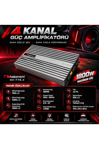 Nakamichi Nkta75.4 Amplifikatör