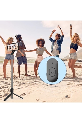 Buffer Masaüstü Tripod Olabilen Telefon Tutuculu Kablosuz Kumand