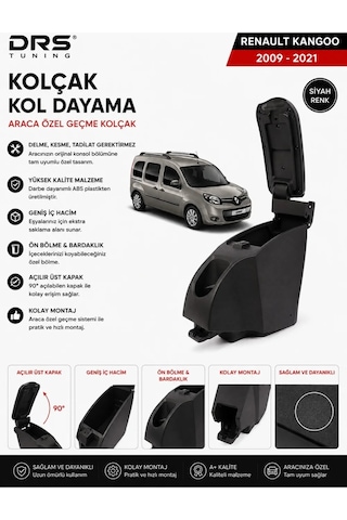Renault Kangoo 2009 - 2021 Kolçak Kol Dayama Siyah