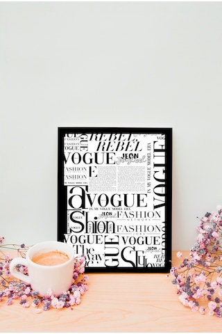 Modern Sanatsal Bohem Temalı Ahşap Çerçeve Görünümlü Mdf Tablo