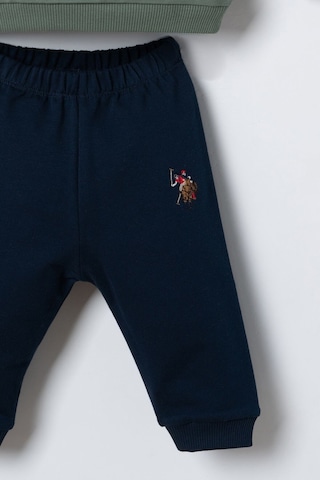 U.S. Polo Assn. Erkek Bebek Baskılı Yeşil Uzun Kol Pijama Takım Usb3180-c-v2 Usb3180-c-v2