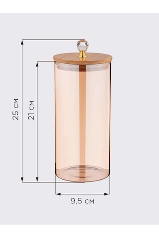 Agness 1300 Ml Cam Kavanoz Kapaklı Kuru Gıdalar İç 151480641