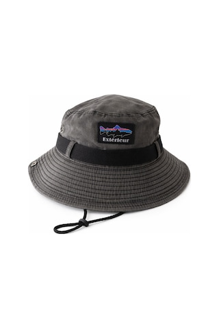 Perlotus Outdoor Safari Şapka Erkek Kadın Pamuklu Boonie Şapka, Geniş Siperli, Nefes Alan, Ayarlanabilir İpli Kamp, Balıkçılık, Yürüyüş, Seyahat Siyah