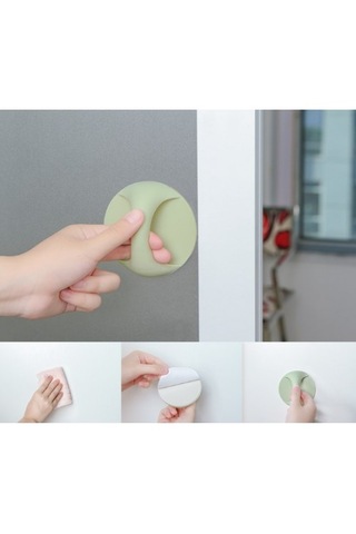 10 Adet Çok Amaçlı Yapışkanlı Tutacak Kulp Çekmece Dolap Kulpu