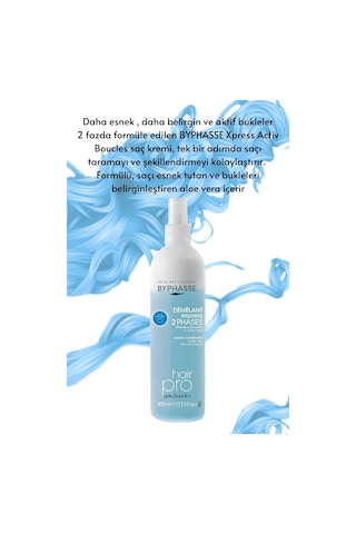 Byphasse Bukleli Saçlara Özel Çift Fazlı Vegan Sıvı Saç Kremi 400 ML