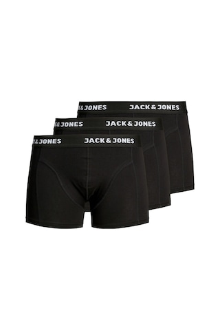 Jack & Jones Erkek 3'Lü Boxer 63412171944 Siyah Siyah