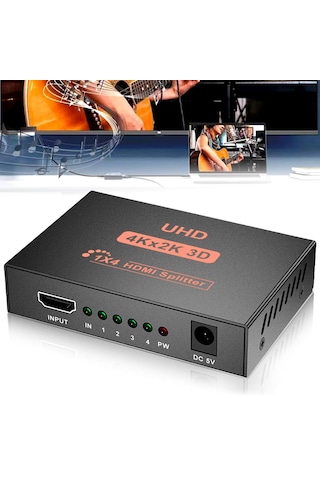 1x4 4k Hdmı Switch Ekran Monitör Splitter Çoğaltıcı - Fc1034