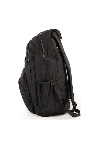 571 Krinkıl / Klinkır Su Geçirmez Hafif Çok Gözlü Spor, Seyahat, Okul, Laptop Sırt Çantası Siyah 1b Siyah