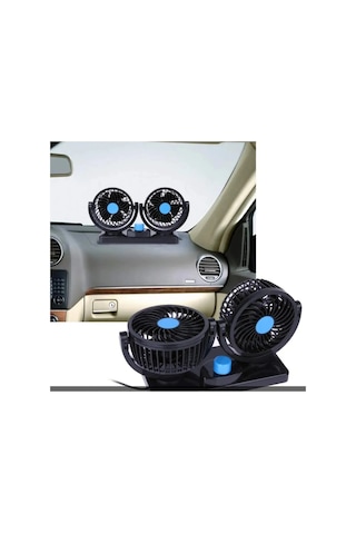 Replax 12 Volt Araç Içi Torpido Üstü Çift Fanlı Oto Vantilatör 36
