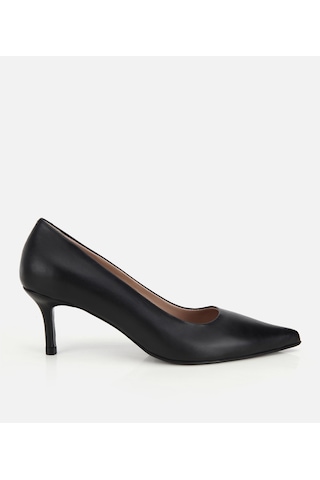 Hotiç Kadın Deri Siyah İnce Kısa Topuklu Stiletto 01ayh313010a100 01ayh313010a100 Siyah
