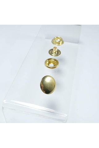 15 Mm Kendin Yap Kiti, Kalın Mont, Giyim, Çanta, Deri İçin Çekiçle Uygulama Aparatları Ve Gold Renk 15 Adet Çıtçıt Düğme Takım-paslanmaz Pirinç Beyaz