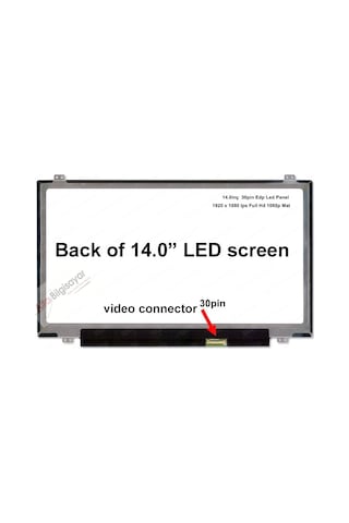 N140Hge-Ea1 Rev.C3 Uyumlu Lcd Panel Ekran 14.0 30Pin Full Hd 1080