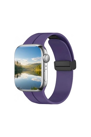 Ayrex Apple Watch 45mm 44mm 42mm 49mm İle Uyumlu Kordon Guard Renkli Kopma Karşıtı Ayarlanabilir Manyetik Rahatsız E