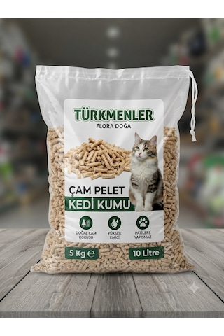 Çam Pelet Kedi Kumu Tozsuz Yakacak 5 Kğ 10l
