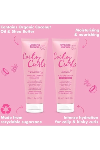 Umberto Giannini Coily Curls Yoğun Nemlendirici Sülfatsız Vegan Saç Kremi 250 ML