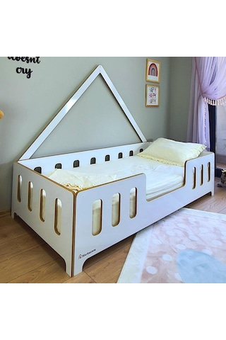 Markaawm Grozny Montessori Yatak Mdf Bebek Ve Çocuk Karyola Akçaağaç