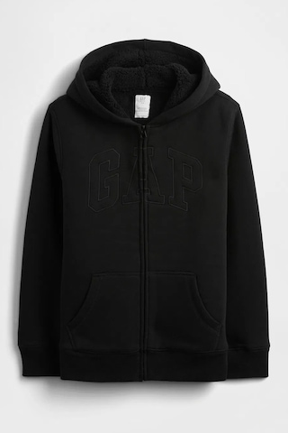 Gap V-oc Cozy Çocuk Sweatshirt Siyah