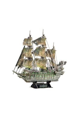 Uçan Hollandalı Korsan Gemisi 3d Puzzle 360 Parça Led işık