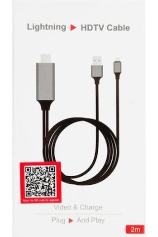Lightning To HDMI HD TV Görüntü Aktarma Kablosu iPhone Apple Uyumlu iPad IOS