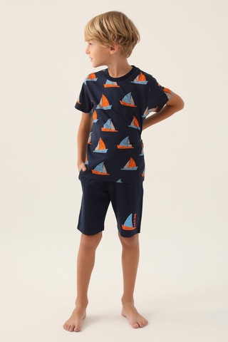Rolypoly Boat Lacivert Erkek Çocuk Bermuda Takım 5274-43017 Lacivert