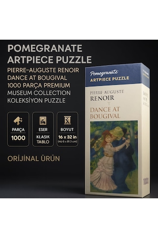 Pomegranate Artpiece Puzzle Pierre-auguste Renoir Dance At Bougival 1000 Parça Premium Museum Collection Koleksiyon Puzzle