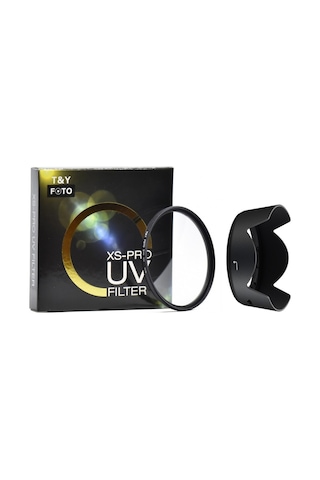 Nikon Af-s Dx Uyumlu 18-55mm G Vr Iı Lens Için 52mm Xs-pro Slim Uv Filtre + Hb-69 Parasoley