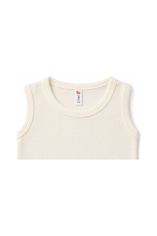 H&c Coolboy H&c %100 Pamuk Desenli Jakarlı Kolsuz Bebek Body Zıbın Krem