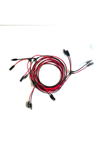 7 + 7 Metre 6 Lı Mc4 Solar Konnektör 6 İn 1 Kablolu Paralelleme