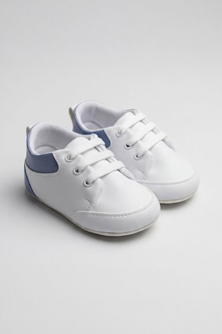 Pufien İlk Adım Ayakkabısı, Bebek Patik, Bebek Ayakkabısı, Yenidoğan Sneakers Mavi