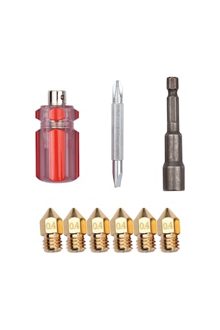 Neevoyu Creality Mk8 Bakır Fıçya Seti: 6 Adet Fıçya + 3'ü 1' Armatürlü Tornavida Ve Uç