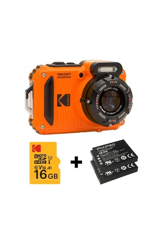 Kkonsantrasyon Pıxpro Wpz2 15m Su Geçirmez Fotoğraf Makinesi - 2 Lityum Pil + 16gb Sd Kart - 16mp, 4x Optik Zoom, 1080 Diğer