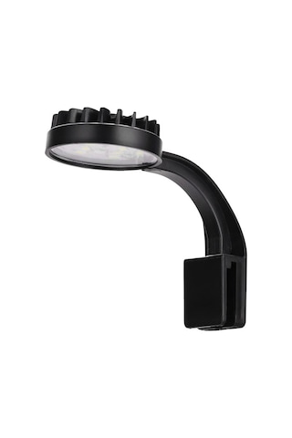 Padalink Usb Led Akvaryum Işığı Mavi Beyaz Işık 12 Led 5w Aluminyum Mini Su Bitkisi Lambası Siyah Avrupa Standartı Siyah