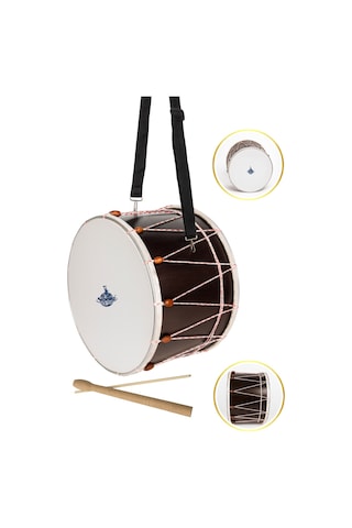 Yankı Cd-45 Asma Davul Sahne Ve Halk Oyunları Davulu 45 Cm İpli Boncuklu Akort Özellikli Tokmak Ve Çubuk Hediyeli - 86970643148