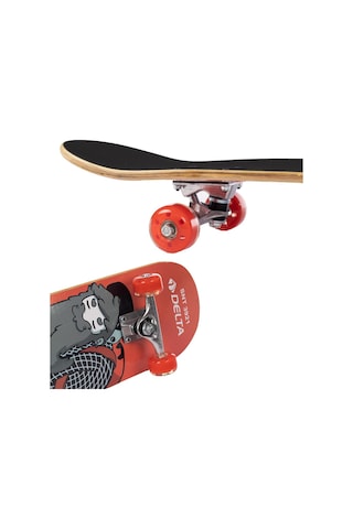 Delta Transparan Silikon Teker Üstü Zımparalı Kaykay - Snt 3921 Çok Renkli