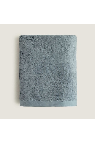 Chakra Solıd Bambu Yüz Havlusu 50x90 Cm Çelik Mavi