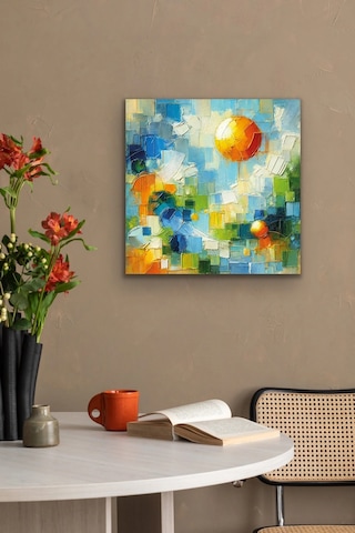Bezos Yaz Mevsimi Kanvas Tablo 60x60cm Bezos1 Çok Renkli