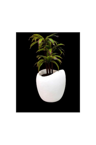 Mydecorza Bohem Home Fiberglas Bahçe Ve Ev Dekorasyonu Saksı Yumurta Modeli 45 Cm X 45 Cm