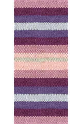 Tedar 5 Adet Vega Stripe Premium Akrilik El Örgü İpi Yünü No: 82415 Najmaddin (No:1) 8.5Cm X 10.5 Cm
