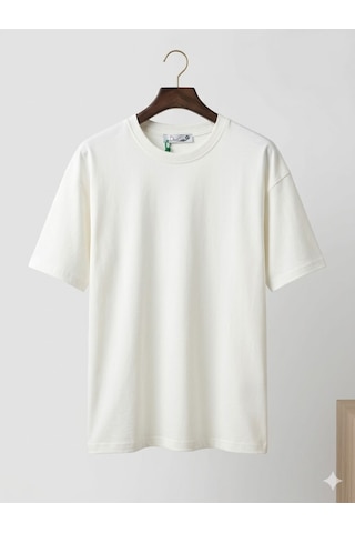 Basıc T-shirt Baskısız %100 Pamuk 24/1 Kompak Penye Beyaz