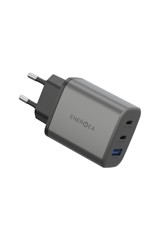 Ampcharge Gan65 2 Adet 65w Type-c Ve 30w Usb 3.0 Çıkışlı Hızlı Şarj Aleti - Koyu Gri
