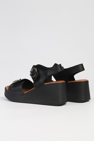 Pierre Cardin Pc-7213- Siyah-kadın Dolgu Topuk Ayakkabı 001