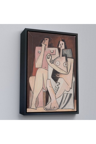 Çerçeveli Pablo Picasso - Adam Ve Kadın Soyut Tablosu - Homme Et Femme-7329