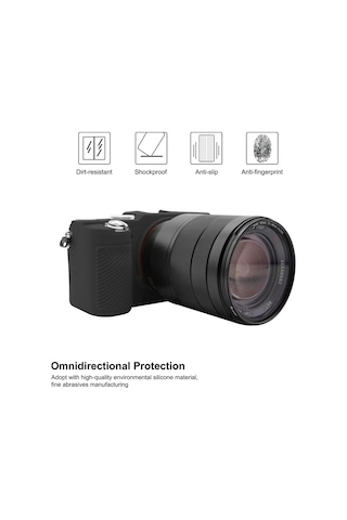 Sony A7c / Ilce-7c İçin Puluz Yumuşak Silikon Koruyucu Kılıf Siyah