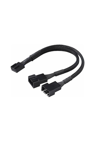 1 To 2 Çoğaltıcı 25cm Fan Uzatma Kablosu Y Tip 4 Pin 3 Pin Bilgisayar Kasa Anakart Ekran Kartı Soğut
