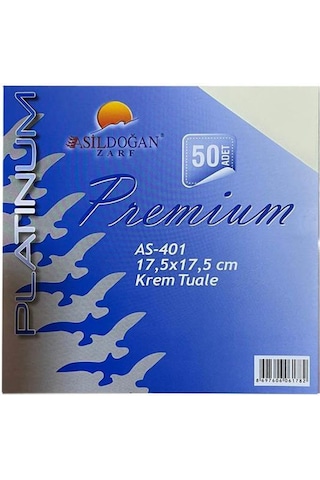 Doğan Fantazi Zarf 17.5 17.5 Krem Tuale 170 Gr. - 50 Adet