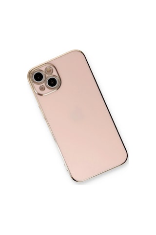 Gld-spt- Newface Apple Uyumlu iPhone 13 Kılıf Volet Silikon - Pembe