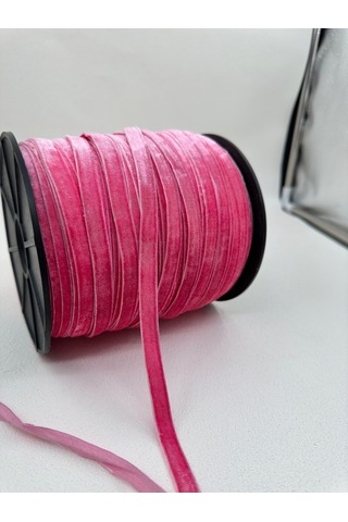 Paşateks- 1 Cm Düz Kadife-5 Metre Fransız Gül